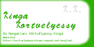 kinga kortvelyessy business card