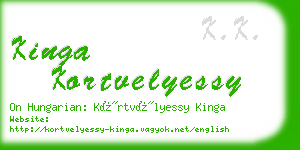 kinga kortvelyessy business card
